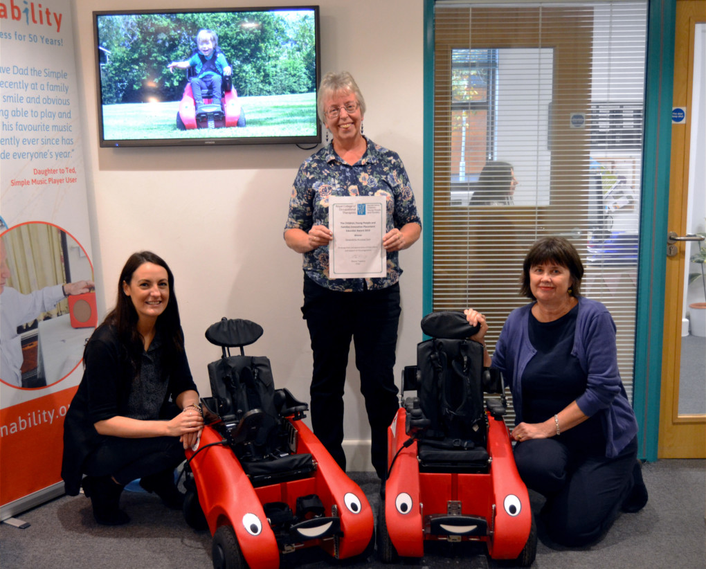 The Wizzybug team win RCOT ‘Innovative Placement Educator’ 2019 award